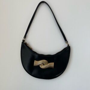 Elegant Black and Gold Women's Bag